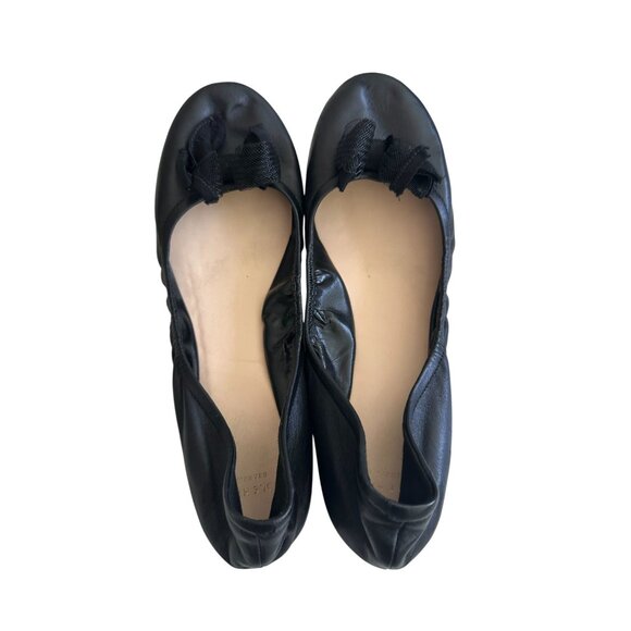 COLE HAAN Grand Os Black Leather Bow Ballet Flats Size 9 - Picture 10 of 10